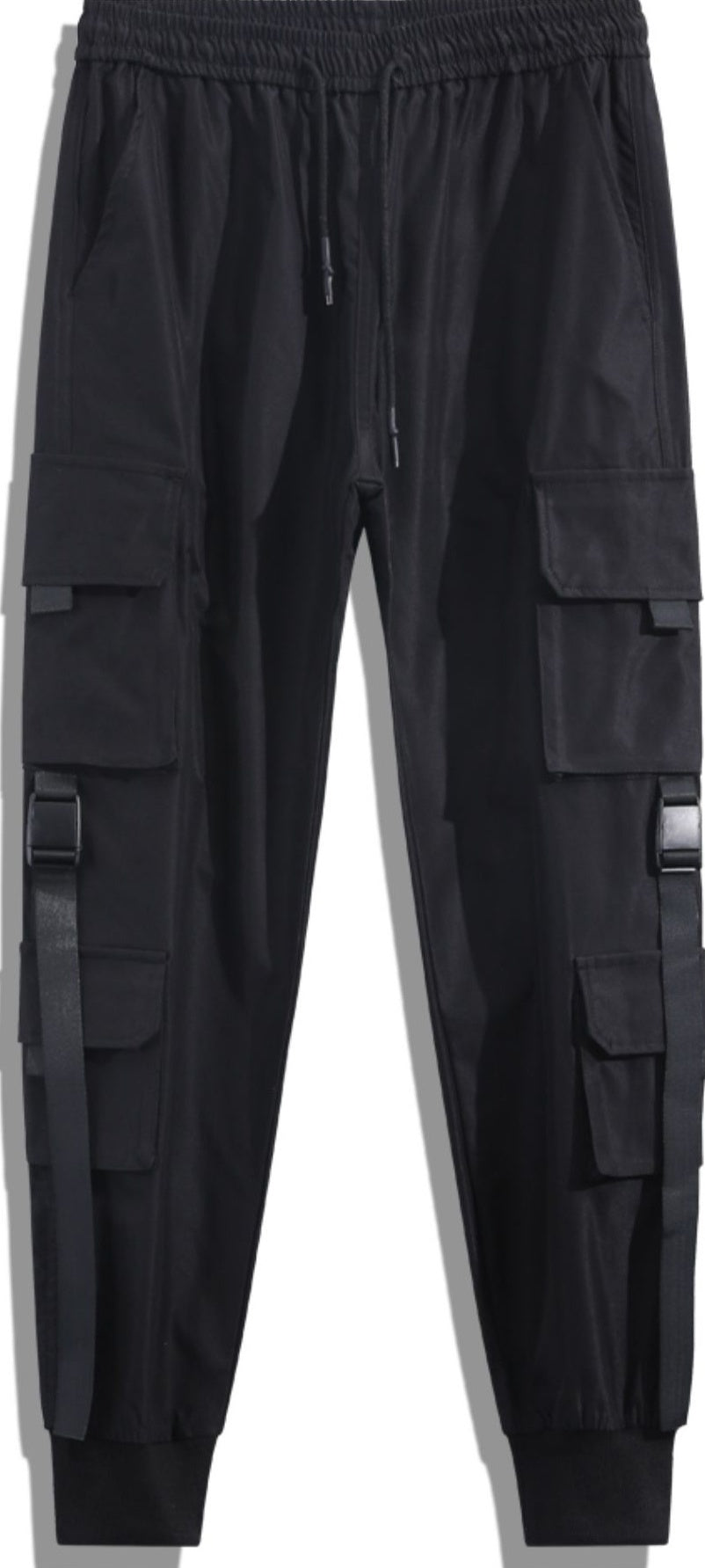 Black Slim Cargo Pants