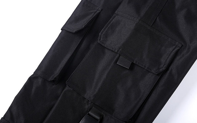 Black Slim Cargo Pants