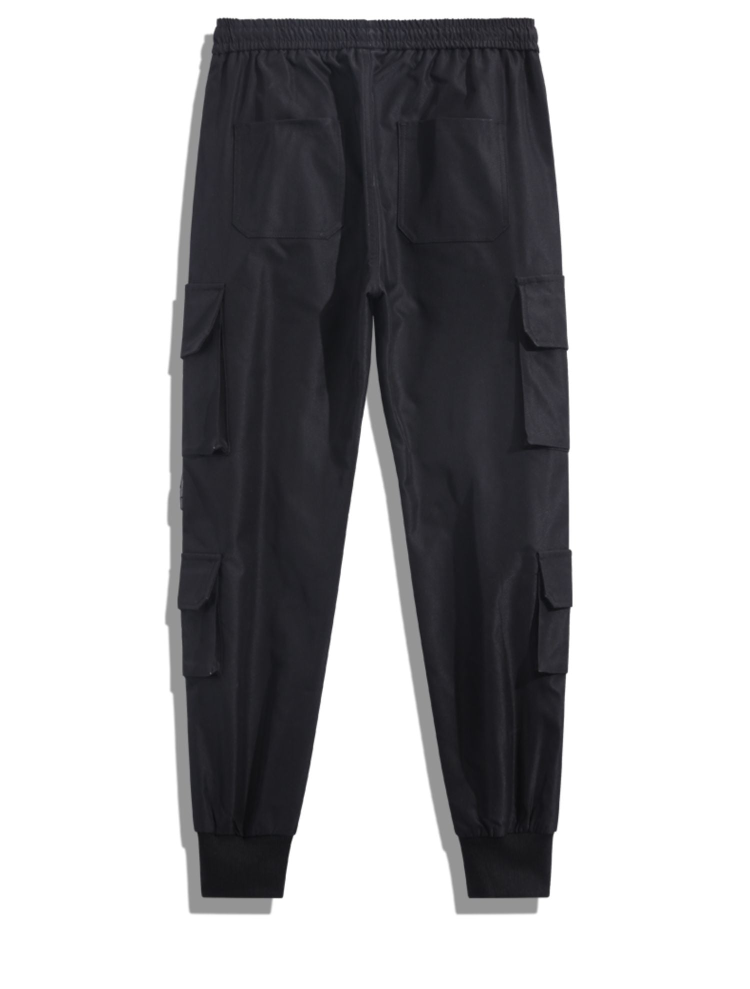 Black Slim Cargo Pants
