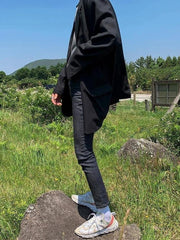 Black Slim Fit Denim Pants