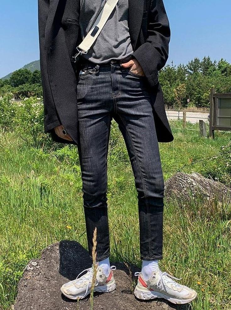 Black Slim Fit Denim Pants