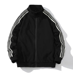 Black Stripes Track Suit Jacket