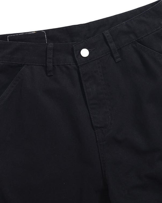 Black Tech Strap Utility Cargo Pants