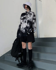 Black Tie-Dye Shirt