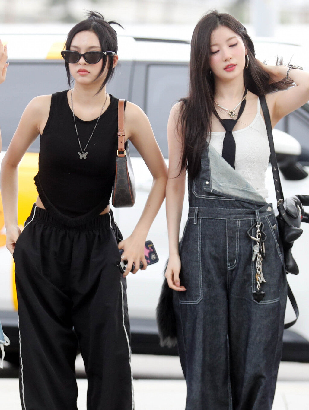 Black Triangle Tassel Edged Ribbed Top