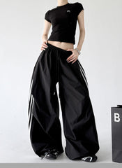 Black Triple Side Stripes Training Pants