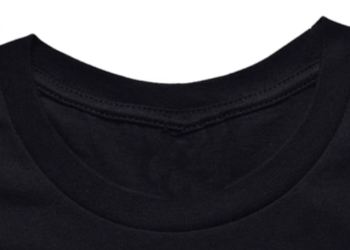 Black Abstract Collage Graphic T-Shirt