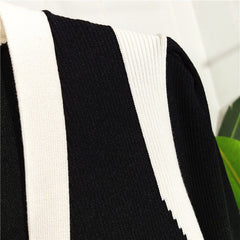 Black Vest-Detailed Cardigan