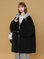 Black Hooded Jacket