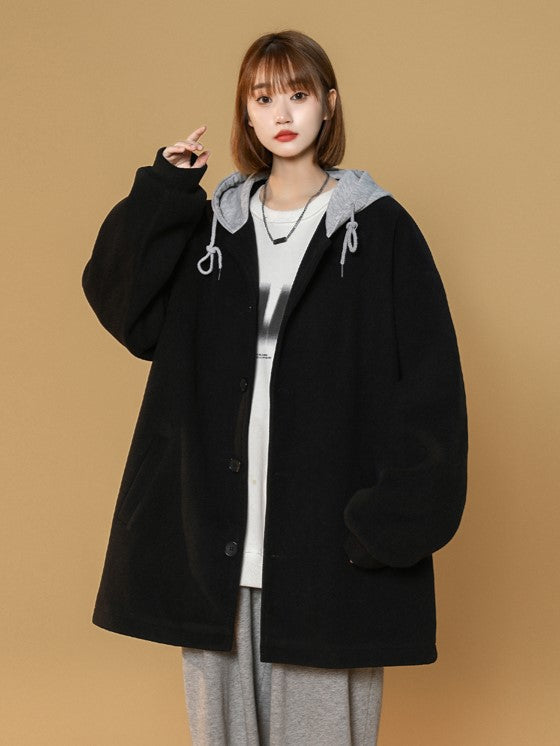 Black Hooded Jacket