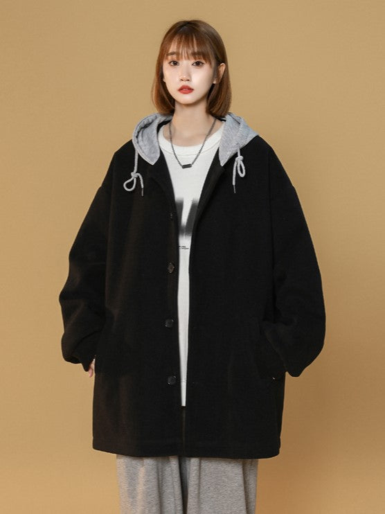 Black Hooded Jacket
