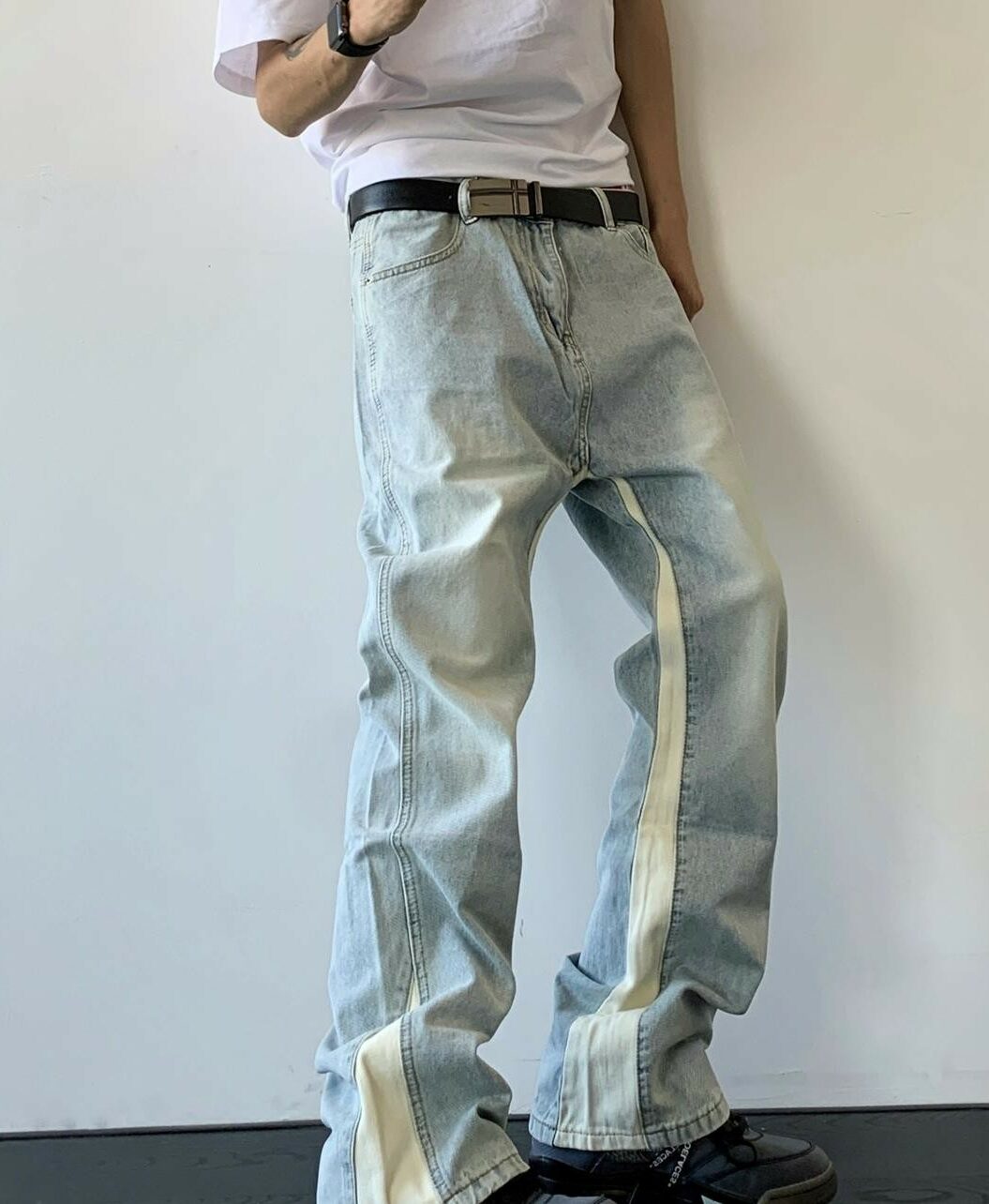 Blue And White Dual Tone Jeans