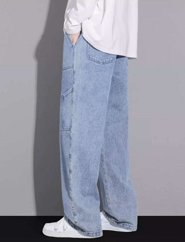 Blue Baggy Denim Jeans