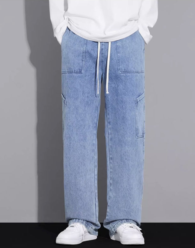 Blue Baggy Denim Jeans