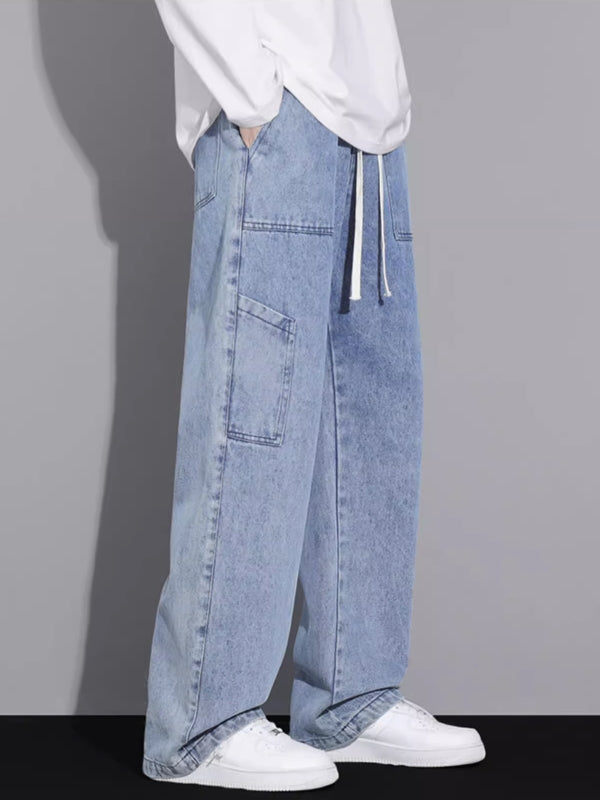 Blue Baggy Denim Jeans
