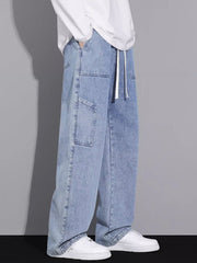 Blue Baggy Denim Jeans