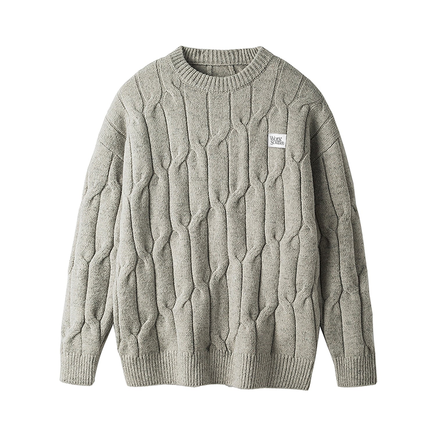 Blue Cable Knit Cozy Sweater Top