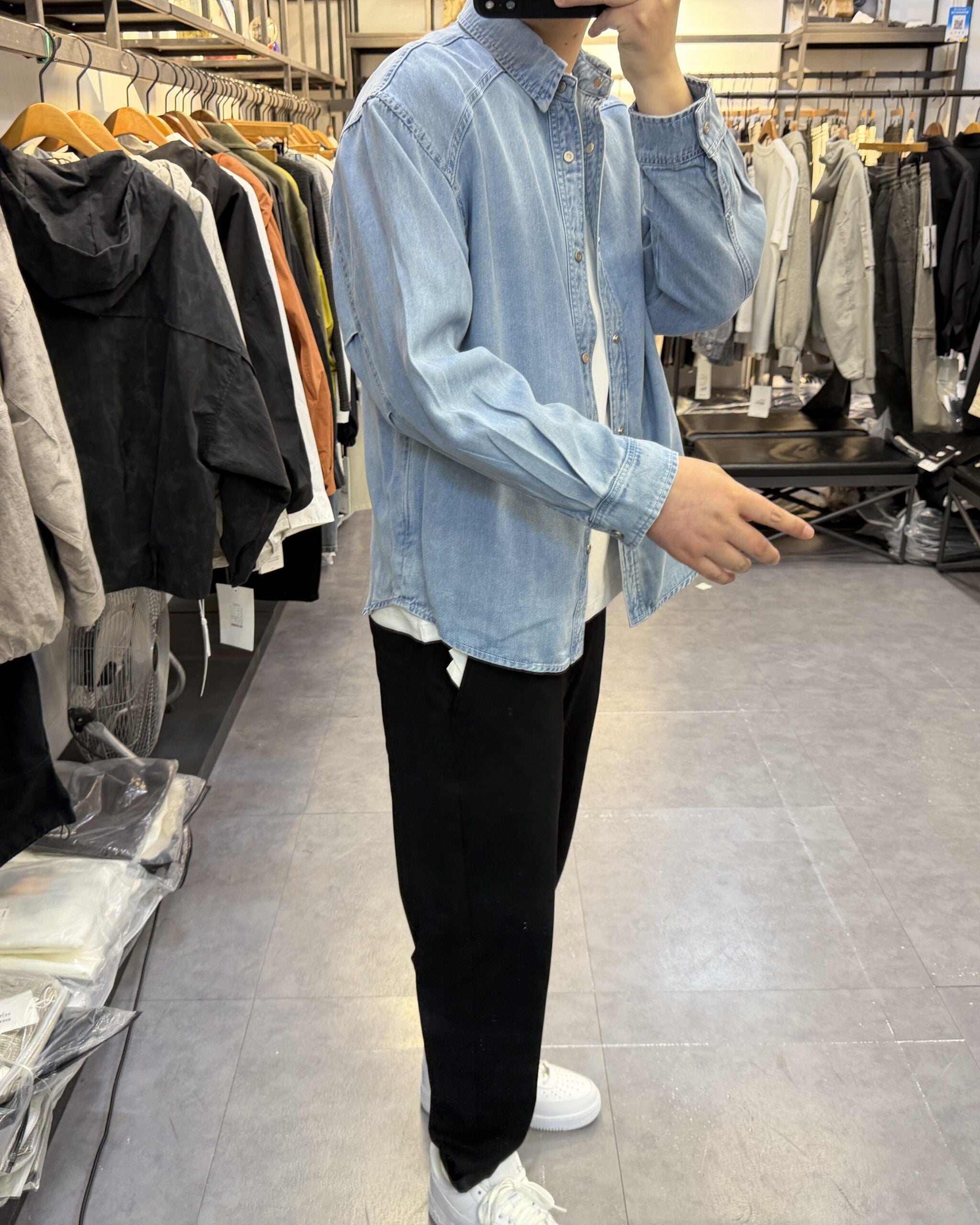 Blue Denim Basic Shirt