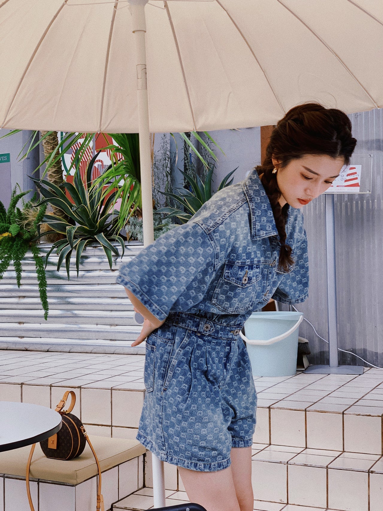 Blue Denim Jumpsuit