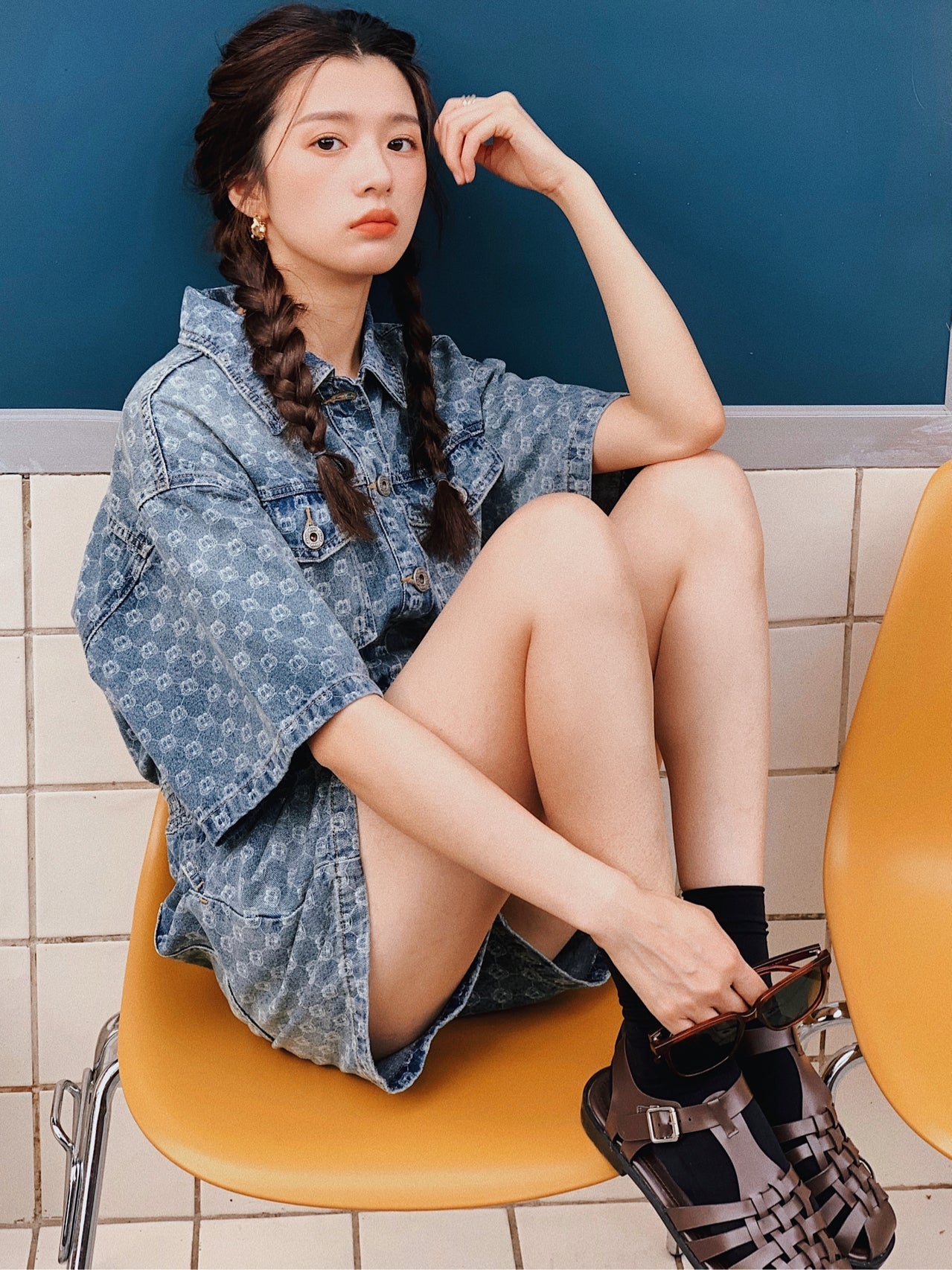 Blue Denim Jumpsuit