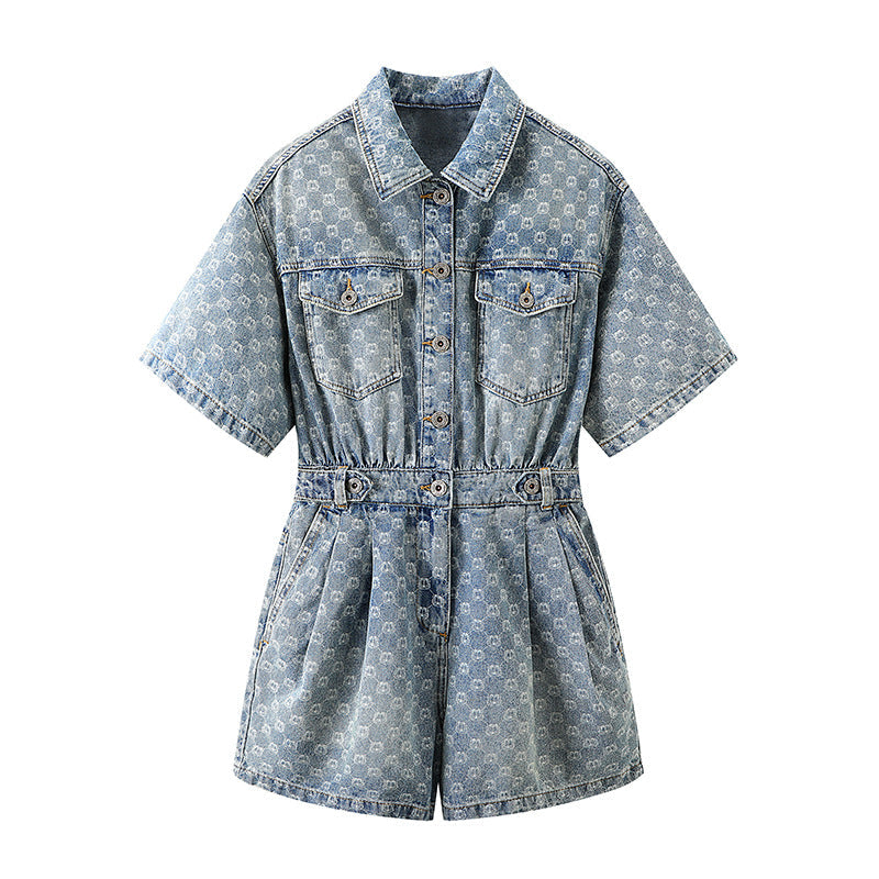 Blue Denim Jumpsuit