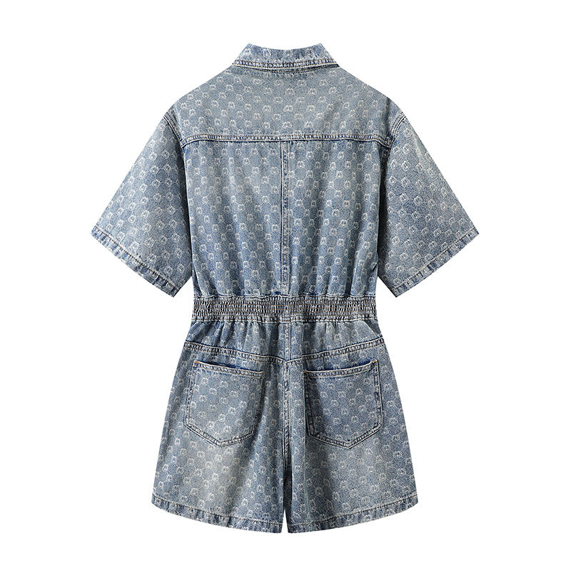 Blue Denim Jumpsuit