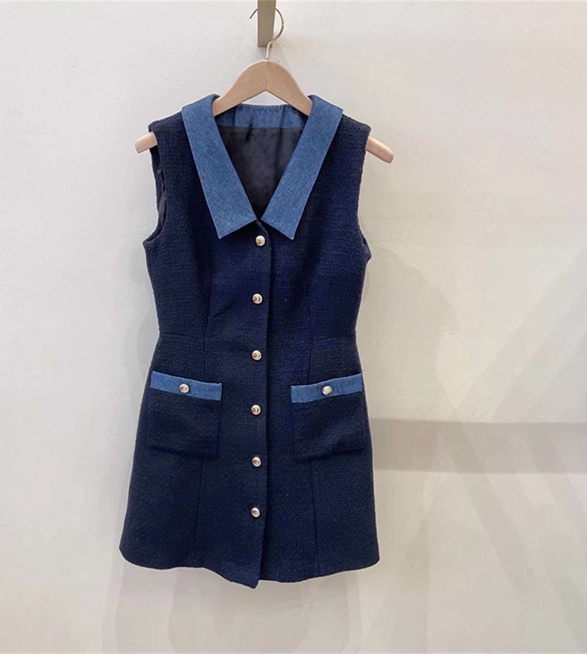 Blue Denim Mini Dress