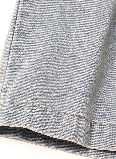 Blue Detachable Loose Jeans