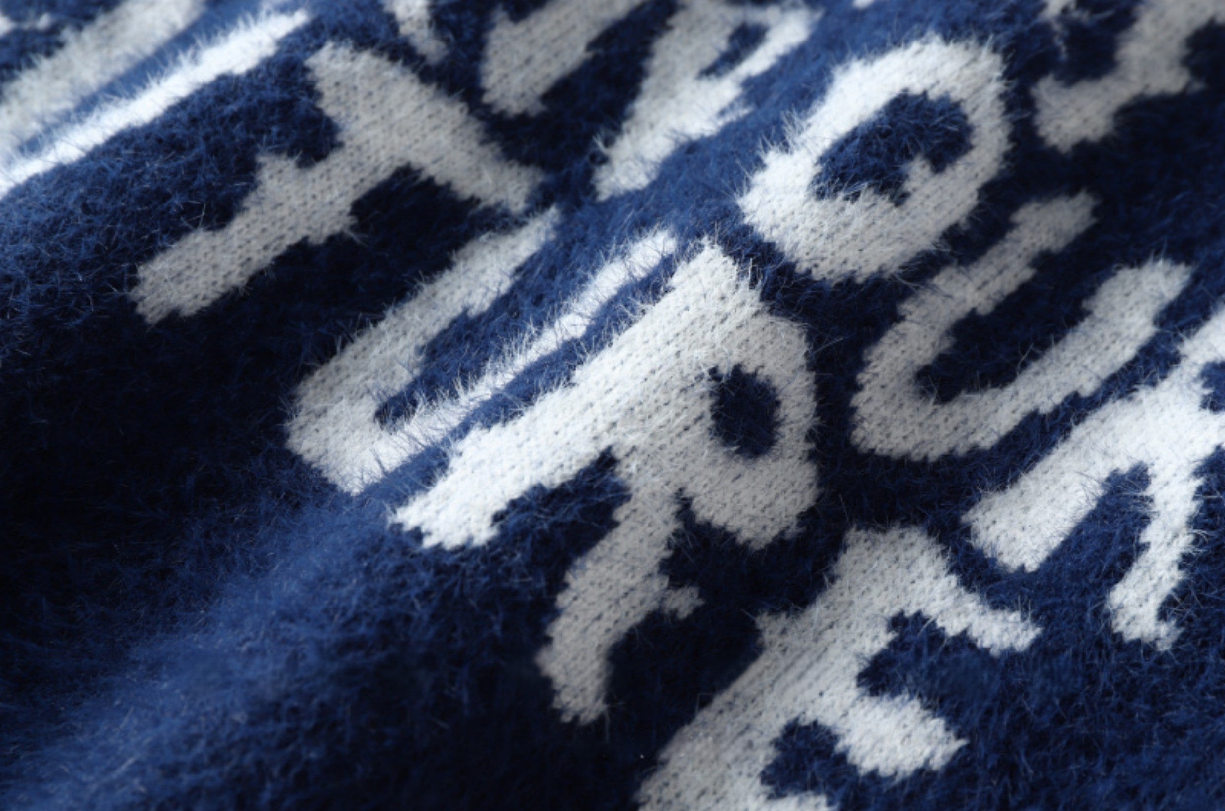 Blue “Don't Burn Our Futureâ€?Knit Sweater