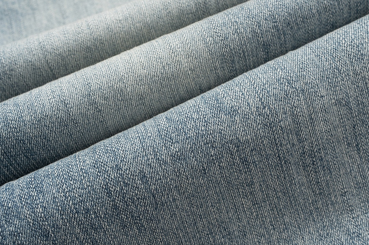Blue Double Waist Spliced Jeans
