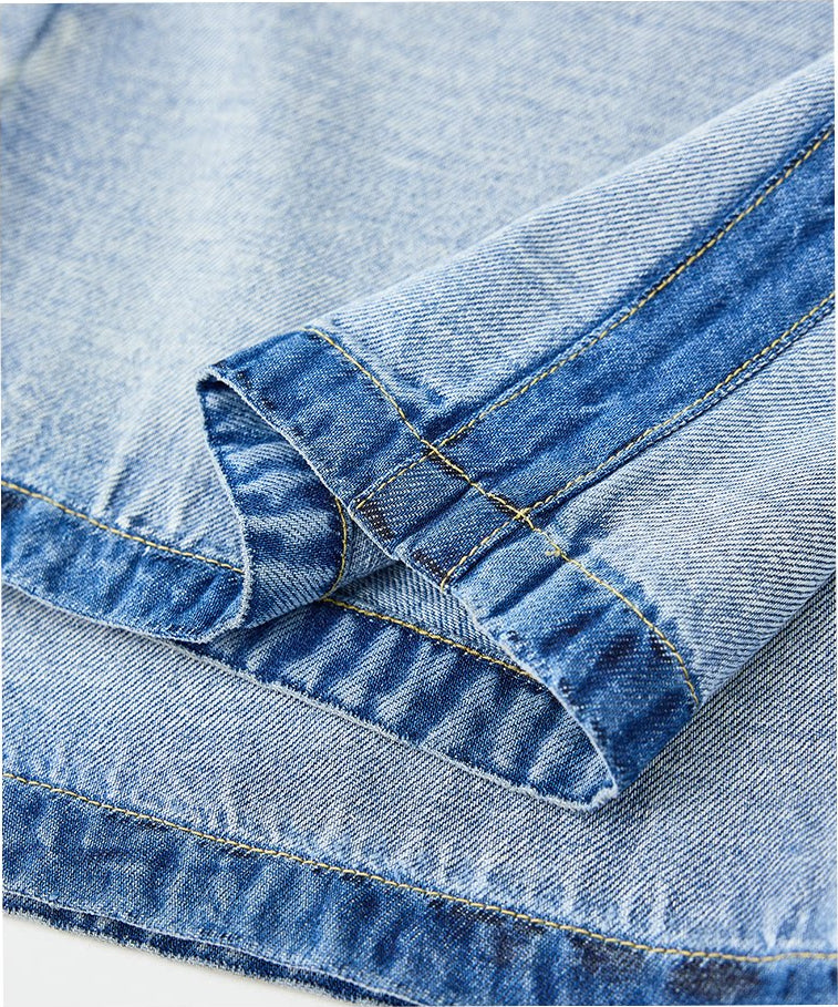 Blue Dual Tone Side Line Denim Jeans