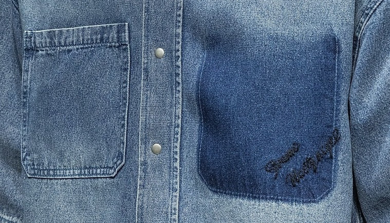 Blue Fade Pocket Denim Shirt