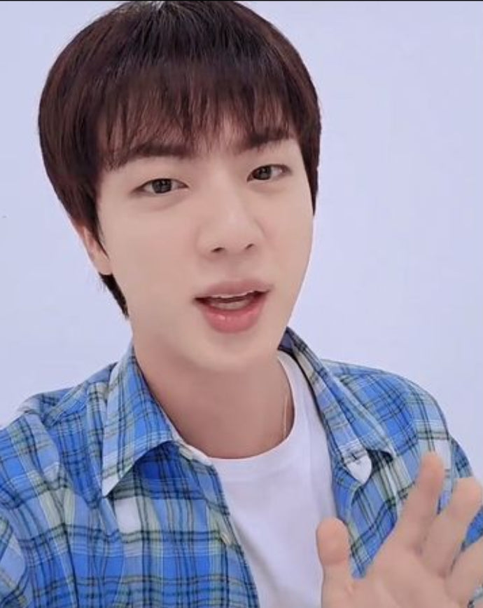 Blue Faded Plaid Shirt