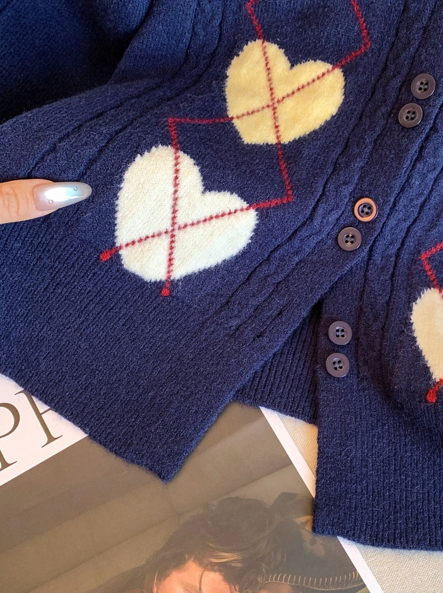 Blue Heart Argan Cardigan