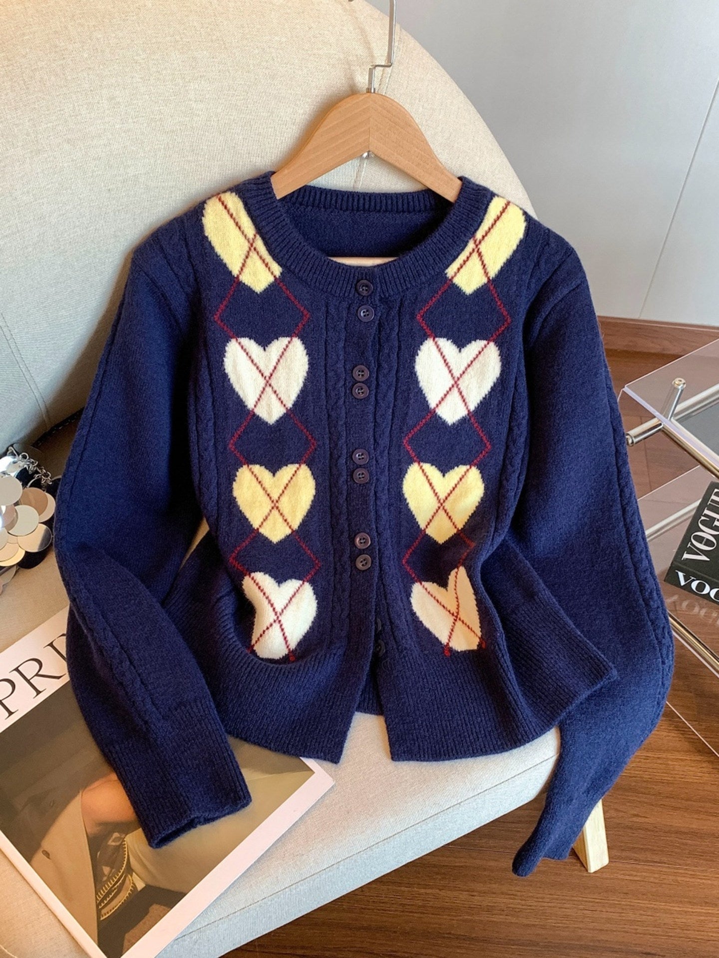 Blue Heart Argan Cardigan