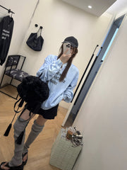 Blue Monogram Oversized Jacket