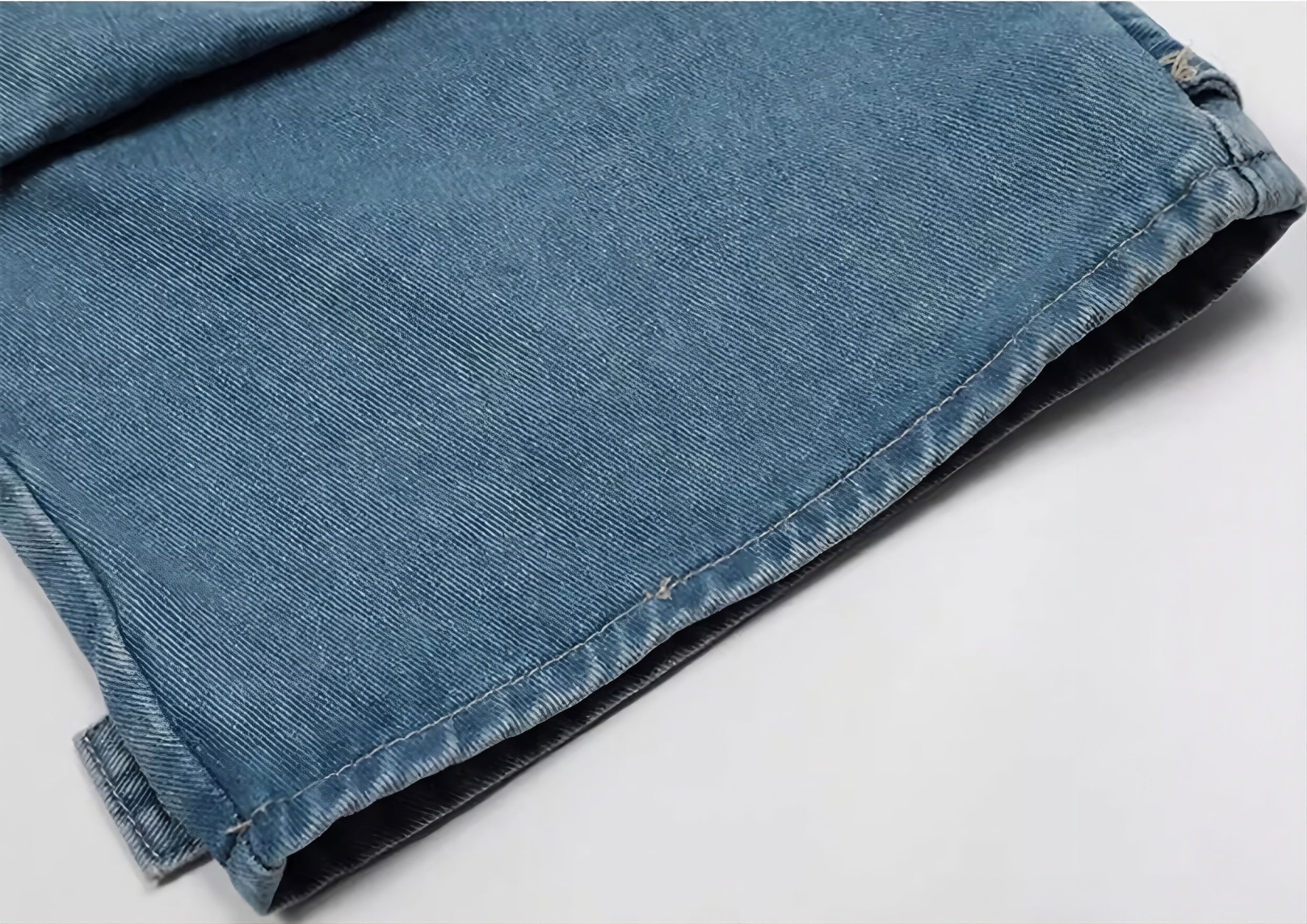 Blue Multipockets Oversized Cargo Jeans