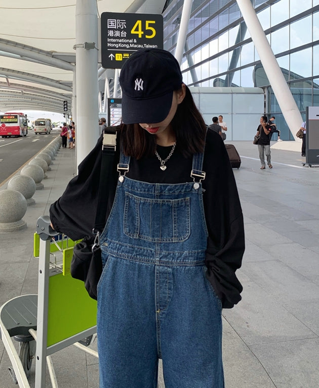 Blue Oversized Denim Jumper