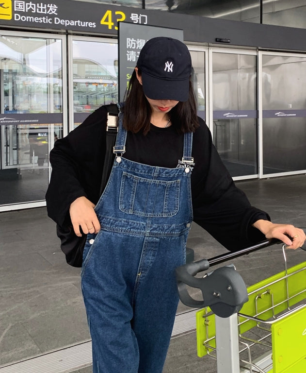 Blue Oversized Denim Jumper
