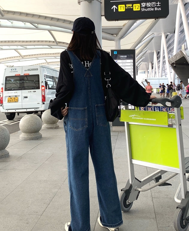 Blue Oversized Denim Jumper