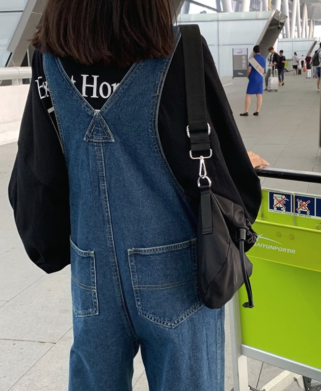 Blue Oversized Denim Jumper