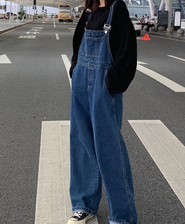 Blue Oversized Denim Jumper