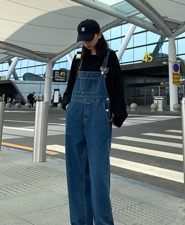Blue Oversized Denim Jumper
