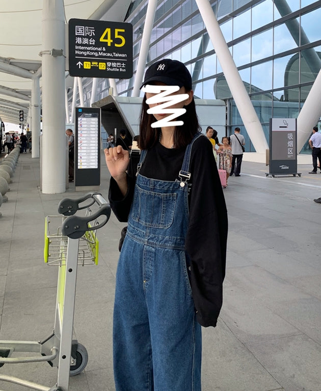 Blue Oversized Denim Jumper