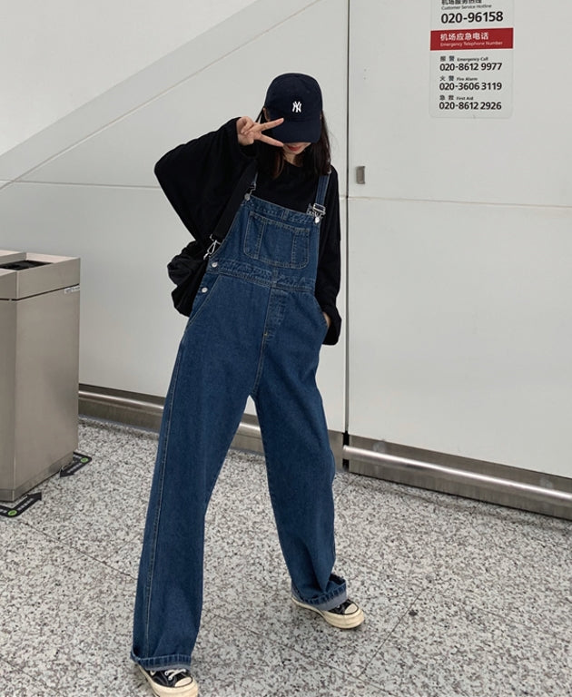 Blue Oversized Denim Jumper