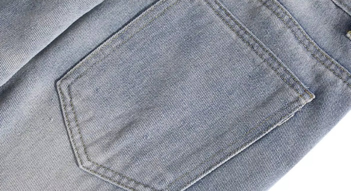 Blue Patched Dual Tone Jeans
