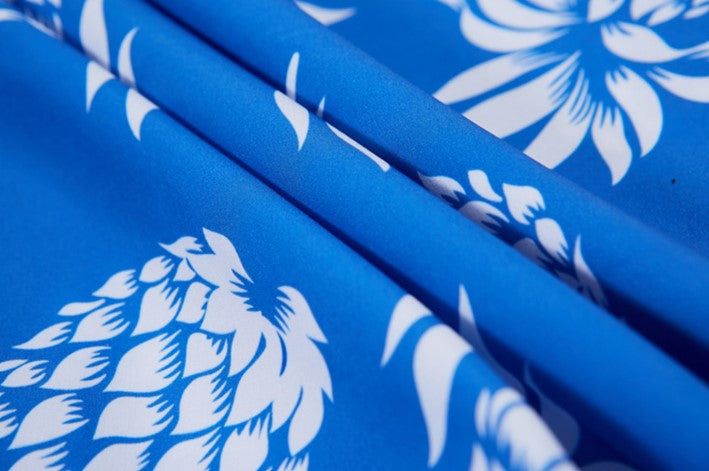 Blue Pineapple Pattern Shirt
