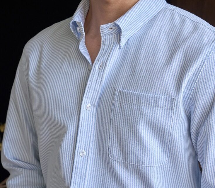 Blue Pinstripe Pocket Shirt