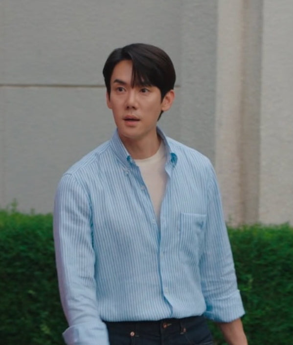 Blue Pinstripe Pocket Shirt