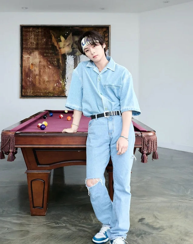 Blue Clean Ripped Jeans
